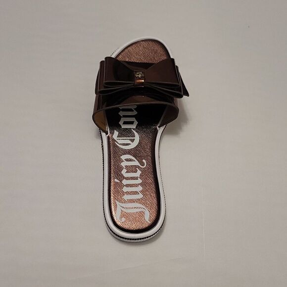 BRAND NEW JUICY COUTURE YAEL BOWNOT RHINESTONE SLIDER R3 - Picture 1 of 16